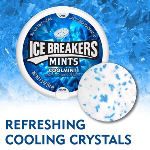 Ice Breakers Sugar Free Mints, Cool Mint 8 Ct - Image 3