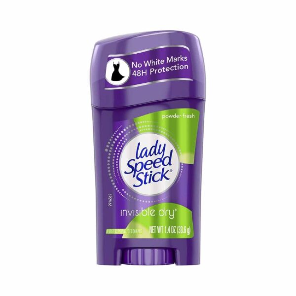 Lady Speed Stick Invisible Dry Antiperspirant & Deodorant, Powder Fresh - 2.3 oz - 12 Pack - Image 3
