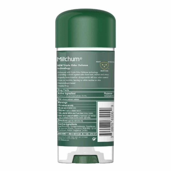 Mitchum Men Clear Gel Antiperspirant Deodorant, Unscented - 3.4 Oz - 12 Pack - Image 3