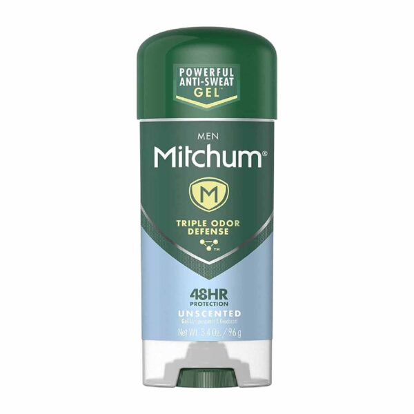 Mitchum Men Clear Gel Antiperspirant Deodorant, Unscented - 3.4 Oz - 12 Pack - Image 2