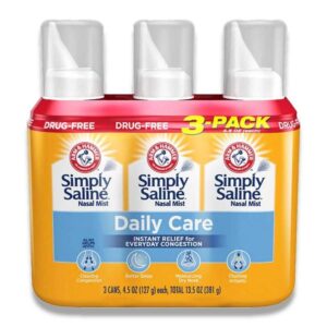 Arm & Hammer - Simply Saline Daily Care Adult Nasal Mist - 4.5 Oz - 3 Pack