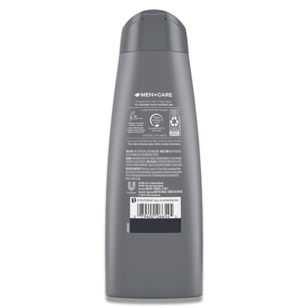 Dove - Men + Care, 2 in 1 Shampoo + Conditioner, Fresh + Clean, Caffeine + Menthol - 12 Oz - 6 Pack - Image 3