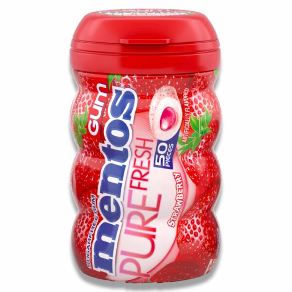 Mentos Pure Fresh Strawberry Gum - 4 Pack - Image 2