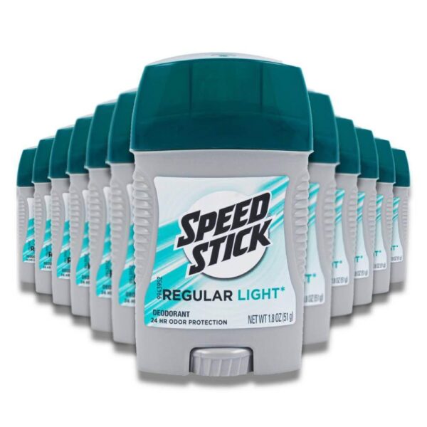 Speed Stick Regular Light Deodorant for Men 1.8 oz - 12 Pack